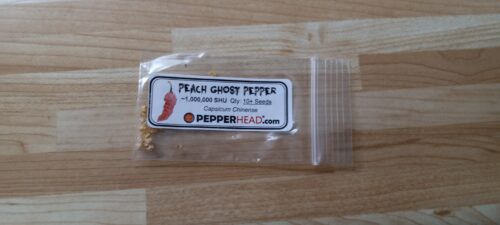 Peach Ghost Pepper (Bhut Jolokia) photo review