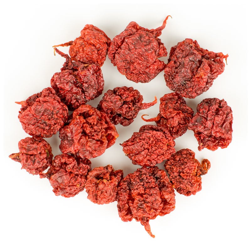 Carolina Reaper Pepper Pods Dried Hottest Pepper 